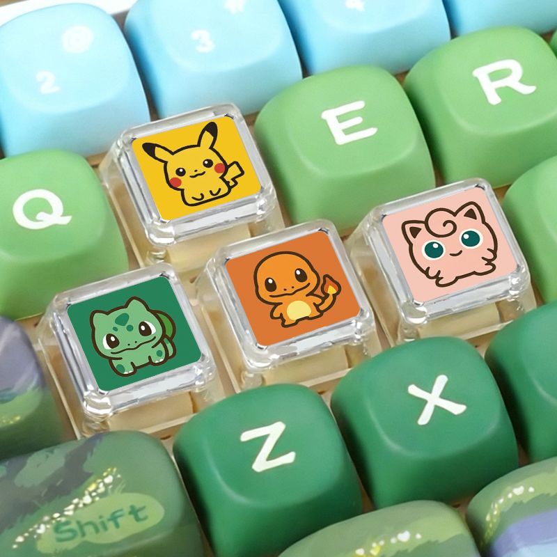 Custom Keycaps - Механическая клавиатура Pokémon Cross Axle с
