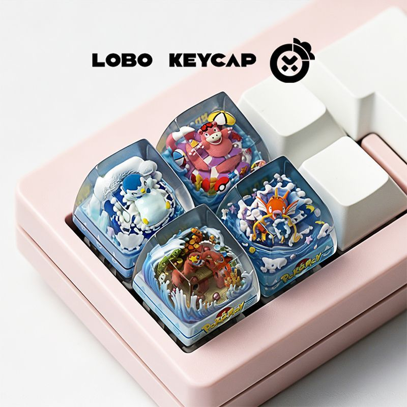 Custom Keycaps - Кастомная смоляная клавиша Pokemon Gengar Charizard
