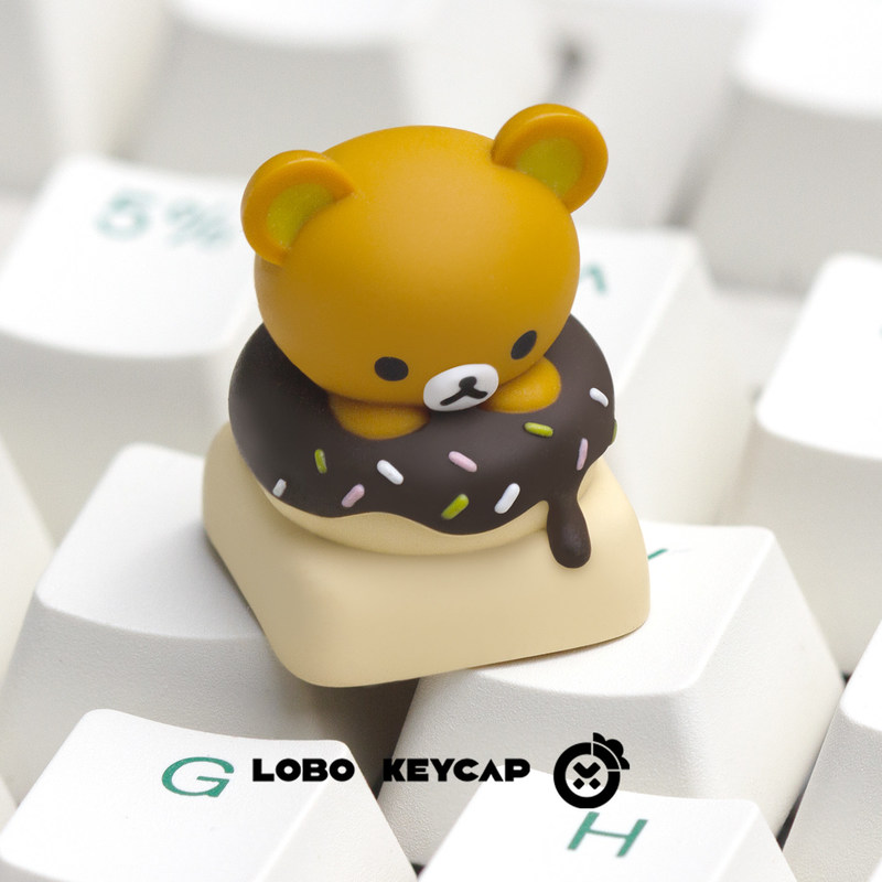 Custom Keycaps - Милый кейкап Rilakkuma из смолы в