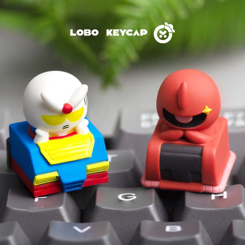 Custom Keycaps - Кастомный полупрозрачный кейкап LOBO Chibi Gundam