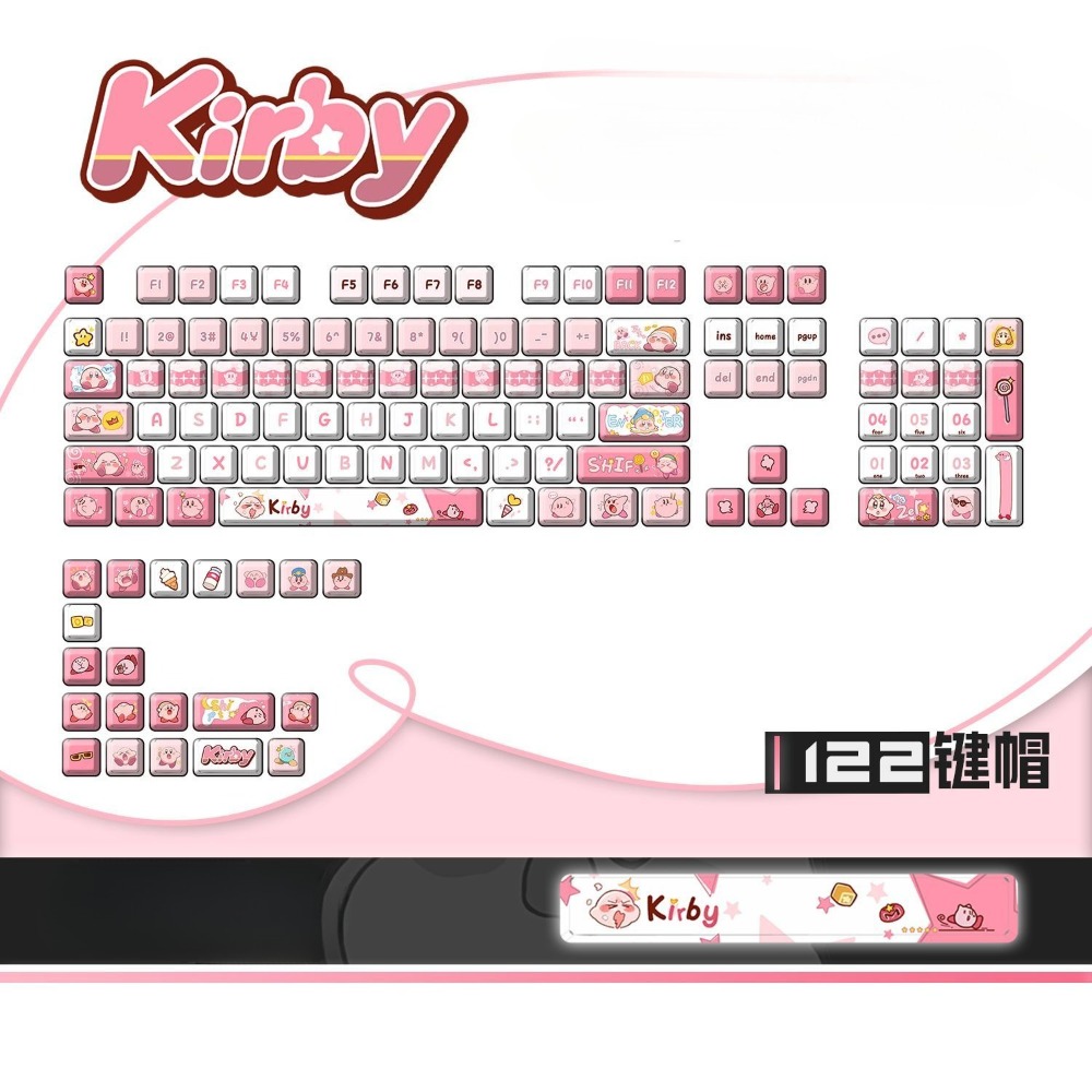 Милые аниме-кейкапы с Кирби, к – обзор и цена Custom Keycaps