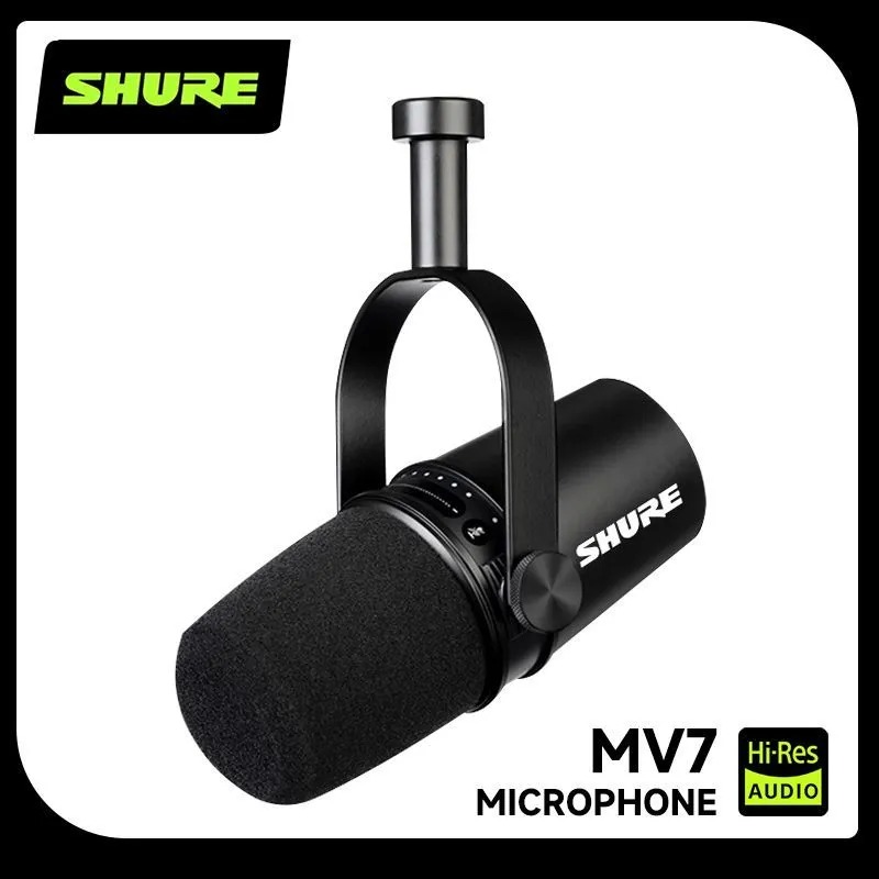 Микрофон Shure MV7 Hybrid USB/ – обзор и цена Sound Card Usb